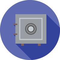 Vault I Flat Long Shadow Icon vector