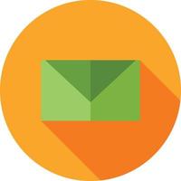 Closed Envelope II Flat Long Shadow Icon vector