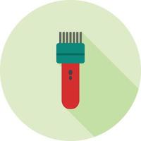 Shaving Machine Flat Long Shadow Icon vector