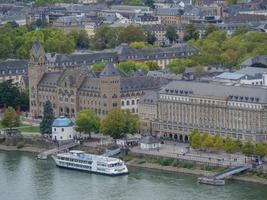 Koblenz at the rhine river photo