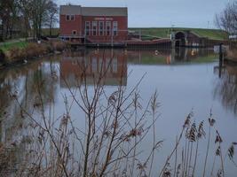 greetsiel,germany,2020-the village of Greetsiel at the north sea in germany photo