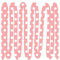 söt form polka punkt png