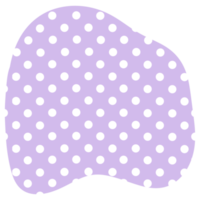 söt form polka punkt png