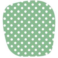 söt form polka punkt png