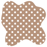 carino forma polka punto png