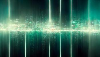 Abstract digital cyber background, Big data code matrix futuristic, digital art style, illustration design, technology concept photo