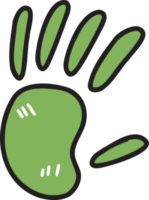 Hand illustration on transparent background png