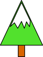 albero di natale icona segno simbolo design png