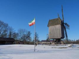 winter time in a german village photo