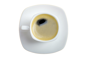 Kaffee-Espresso in einer weißen Tasse png