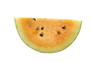slice of yellow watermelon png