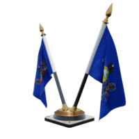 Pennsylvania 3d illustration Double V Desk Flag Stand png