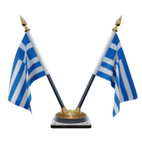 grecia 3d ilustración doble v soporte de bandera de escritorio png