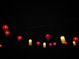 Paper lantern at night, at a Chinese festival at Pantai Indah Kapuk. photo