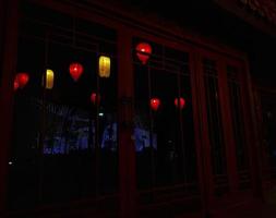 Paper lantern at night, at a Chinese festival at Pantai Indah Kapuk. photo