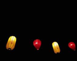 Paper lantern at night, at a Chinese festival at Pantai Indah Kapuk. photo