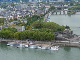 Koblenz at the rhine river photo