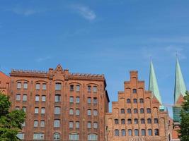 Luebeck,germany,2020-The city of Luebeck at the baltic sea in germany photo