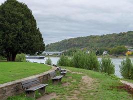 Koblenz at the rhine river photo