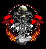 biker vector template