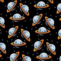 space cartoon vector template