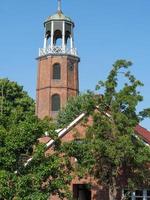 ditzum,germany,2020-the small village of ditzum at the river ems in germany photo