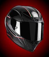 vector de casco de moto