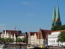 Luebeck,germany,2020-The city of Luebeck at the baltic sea in germany photo