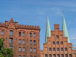 Luebeck,germany,2020-The city of Luebeck at the baltic sea in germany photo