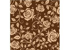 Seamless pattern with roses vector