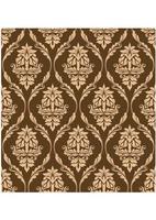 Brown floral seamless pattern vector