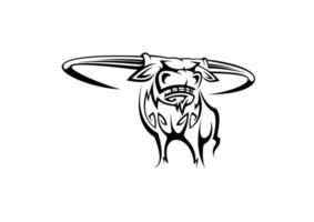 Buffalo mascot character vector
