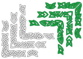 Celtic ornaments and patterns vector