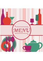 Restaurant menu design vector