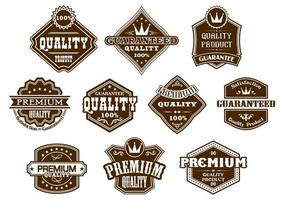 Labels and banners in western style vector