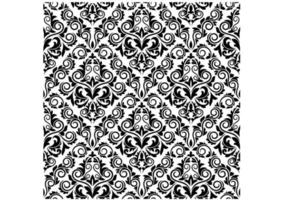 Damask seamless background vector
