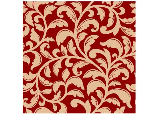 Seamless pattern with decorative flourishes
