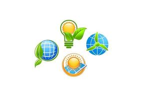 Ecology and environment icons vector