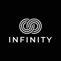 modern infinity logo design vector