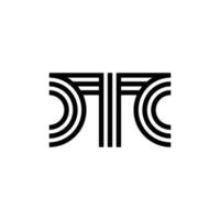 modern letter M monogram logo design vector