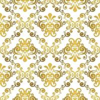 Vector damask vintage baroque ornament. Retro pattern antique style acanthus. Seamless pattern