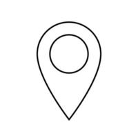 Travel Map pin sign location vector icon