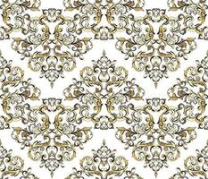 Vector damask vintage baroque ornament. Retro pattern antique style acanthus. Seamless pattern