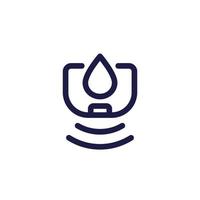 humidity sensor icon, line vector