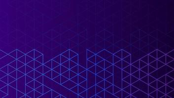 Abstract geometric background with isometric digital blocks. Block-chain concept and modern technology. Vector Illustration