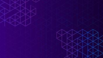 Abstract geometric background with isometric digital blocks. Block-chain concept and modern technology. Vector Illustration