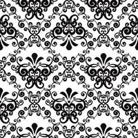 Vector damask vintage baroque ornament. Retro pattern antique style acanthus. Seamless pattern