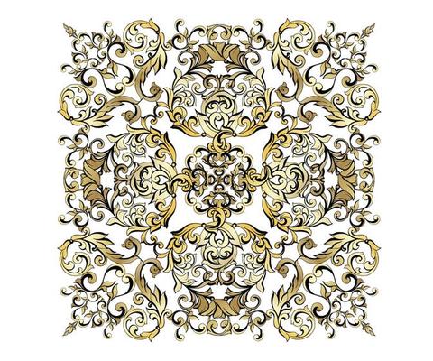 Vector damask vintage baroque scroll ornament swirl. Victorian monogram heraldic shield swirl. Retro floral leaf pattern border foliage antique  acanthus calligraphy engraved tattoo.Tile decor element