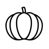 icono plano vectorial de vegetales de calabaza. plantilla de logotipo tradicional de halloween. vector