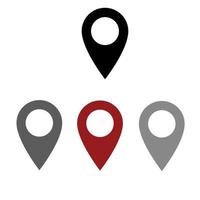 Travel Map pin sign location vector icon